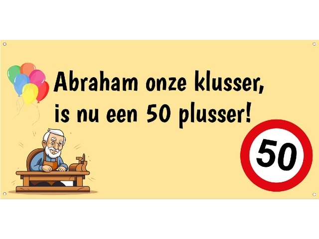 Onze klusser is nu een 50 plusser Onze klusser is nu een 50 plusser